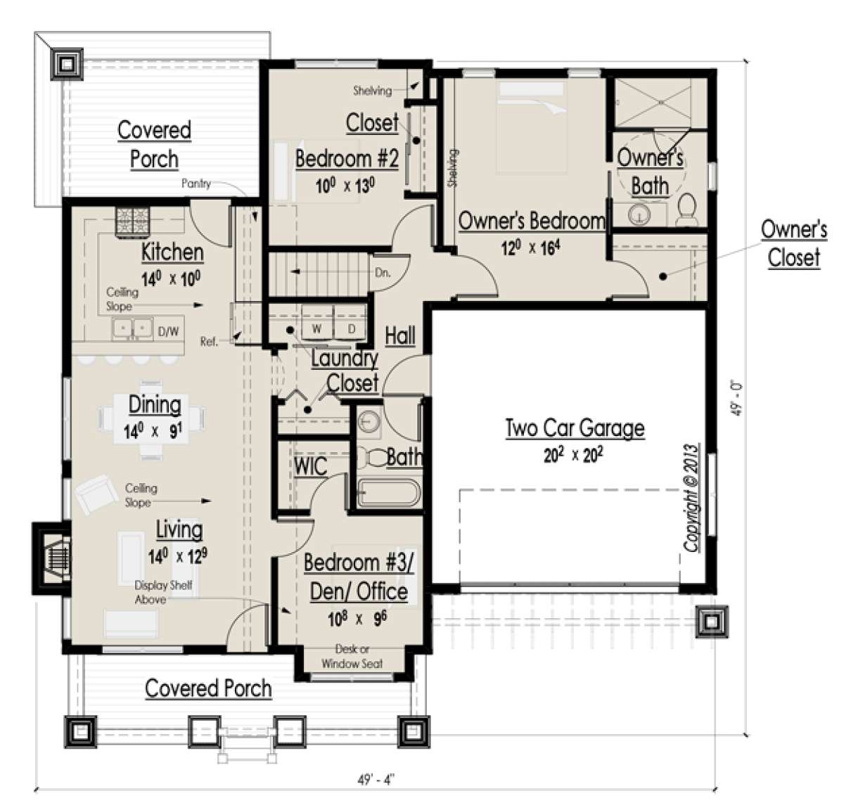 Floorplan 1 for House Plan #7806-00013