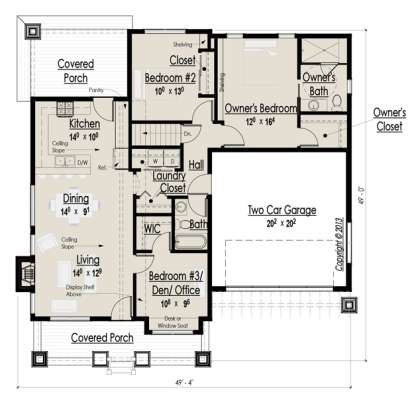 Main Floor  for House Plan #7806-00013