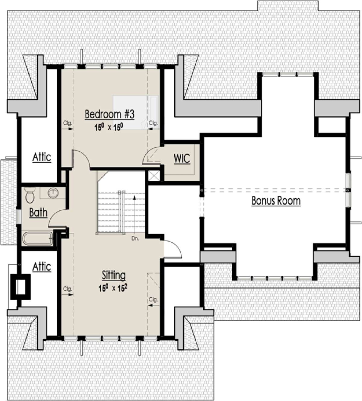 Floorplan 2 for House Plan #7806-00014