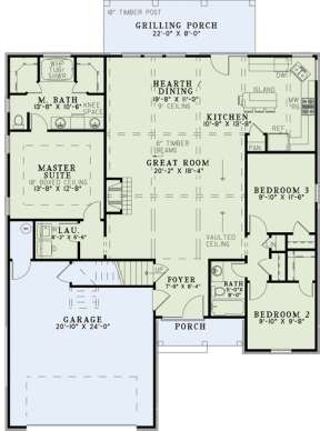 Floorplan 1 for House Plan #110-00965