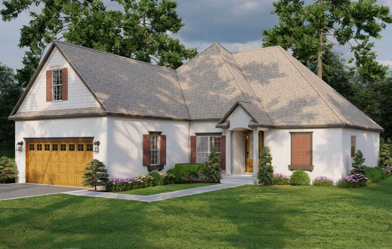 House Plan House Plan #16127 Angled Front Elevation
