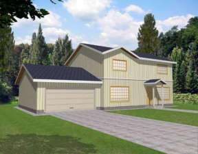 Traditional House Plan #039-00294 Elevation Photo