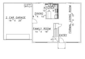 First Floor for House Plan #039-00294