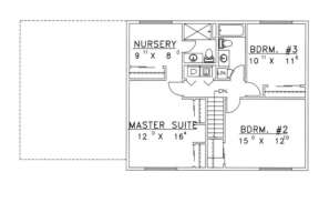 Second Floor for House Plan #039-00294