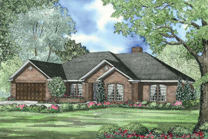 Southern House Plan #110-00970 Elevation Photo