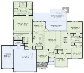 Floorplan 1 for House Plan #110-00970
