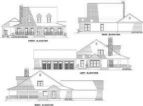 Farmhouse House Plan #110-00971 Elevation Photo