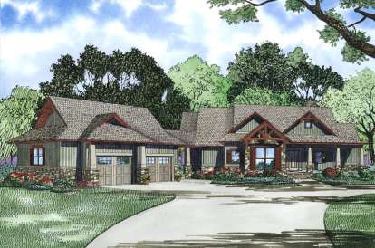 Mountain House Plan #110-00972 Elevation Photo