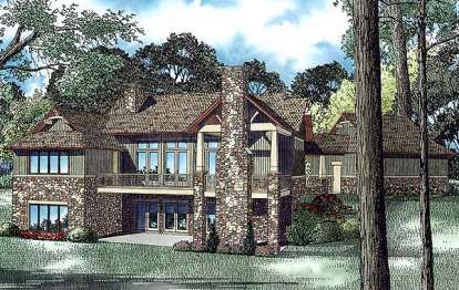 Mountain House Plan #110-00972 Elevation Photo