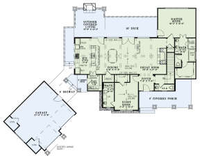 Floorplan 1 for House Plan #110-00972