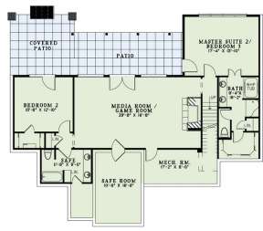 Basement Floor Plan for House Plan #110-00972