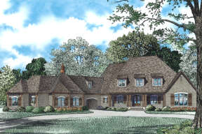 Luxury House Plan #110-00973 Elevation Photo