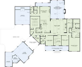 Floorplan 1 for House Plan #110-00973