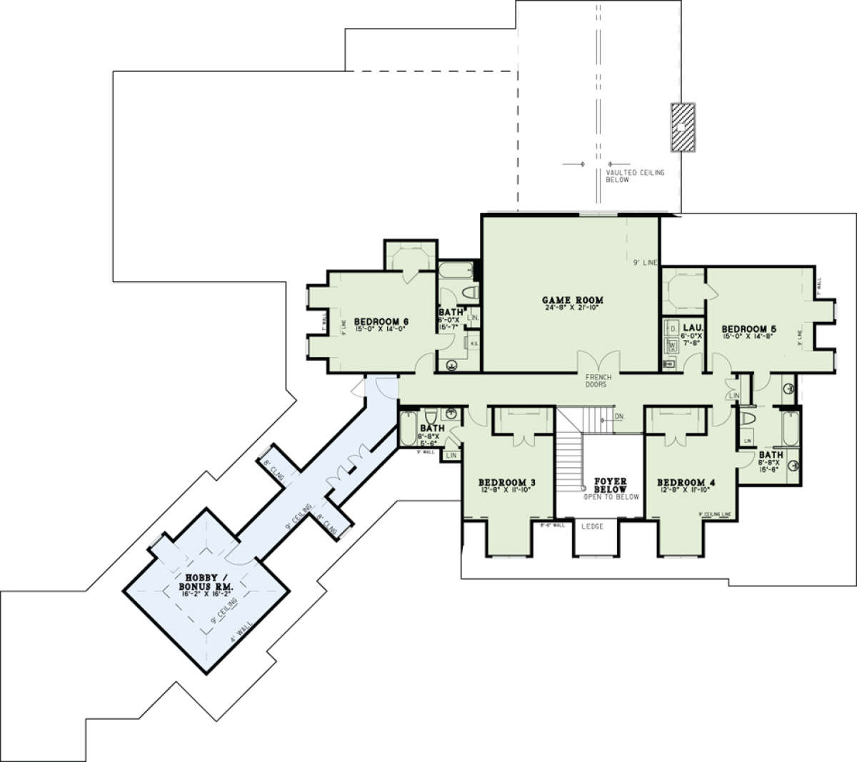 Floorplan 2 for House Plan #110-00973