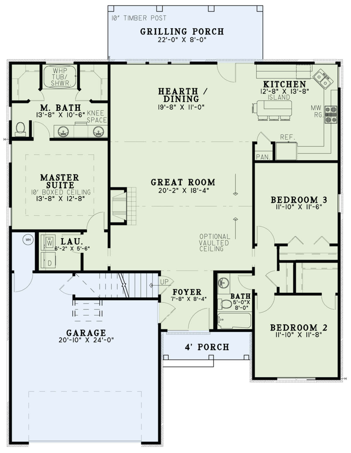 Floorplan 1 for House Plan #110-00974