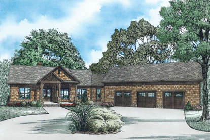 Mountain House Plan #110-00975 Elevation Photo