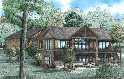 Mountain House Plan #110-00975 Elevation Photo