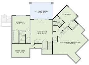 Basement Floor Plan for House Plan #110-00975