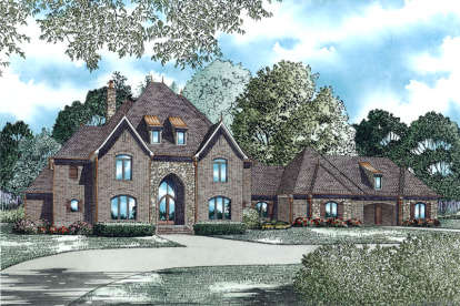 European House Plan #110-00976 Elevation Photo