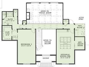 Floorplan 2 for House Plan #110-00976