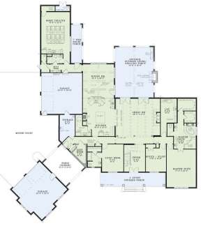 Floorplan 1 for House Plan #110-00977