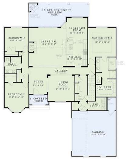 Main Floor for House Plan #110-00978