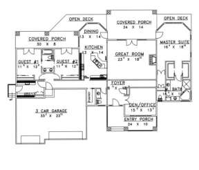 Floorplan for House Plan #039-00295