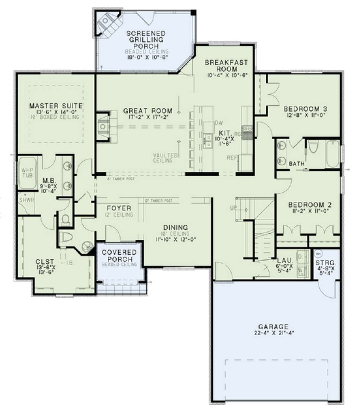 Floorplan 1 for House Plan #110-00981