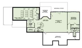 Basement Floor Plan for House Plan #110-00982
