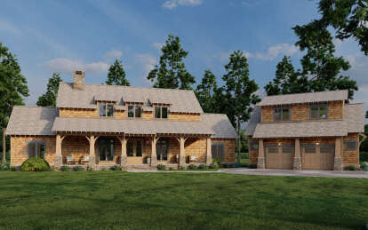 Mountain House Plan #110-00983 Elevation Photo