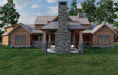 Mountain House Plan #110-00983 Elevation Photo