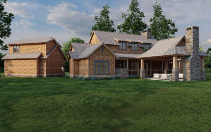 Mountain House Plan #110-00983 Elevation Photo