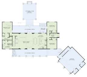 Floorplan 1 for House Plan #110-00983