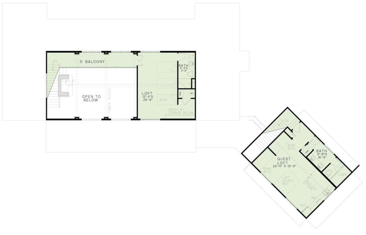 Floorplan 2 for House Plan #110-00983