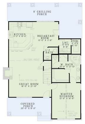 Floorplan 1 for House Plan #110-00984
