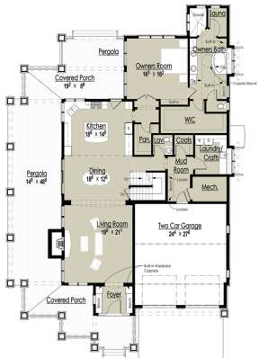 Floorplan 1 for House Plan #7806-00015