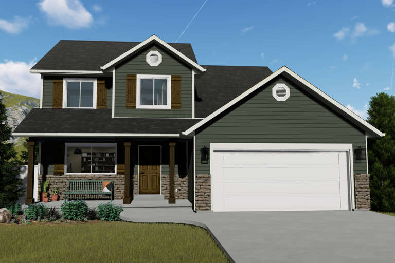 House Plan House Plan #16151 Front Elevation 