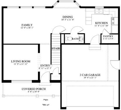 Main Floor for House Plan #2802-00002
