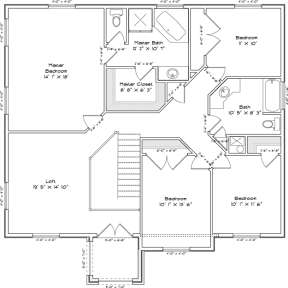 Second Floor for House Plan #2802-00003