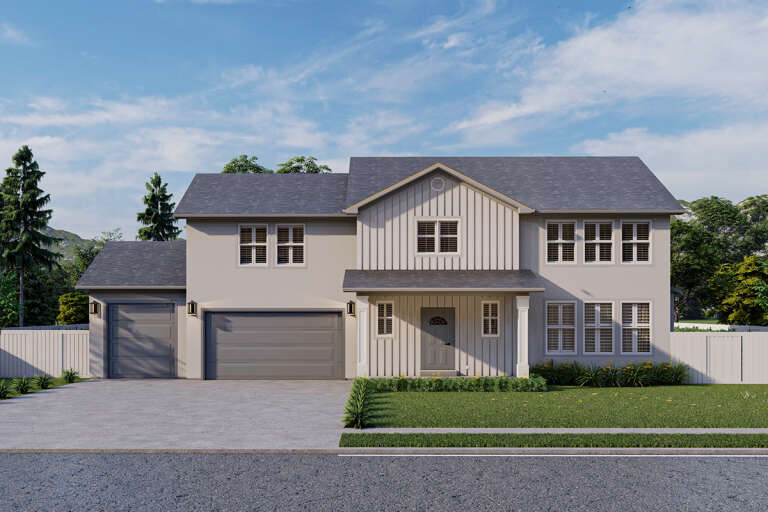 House Plan House Plan #16154 Front Elevation 