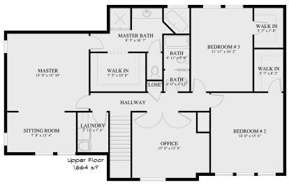 Second Floor for House Plan #2802-00005