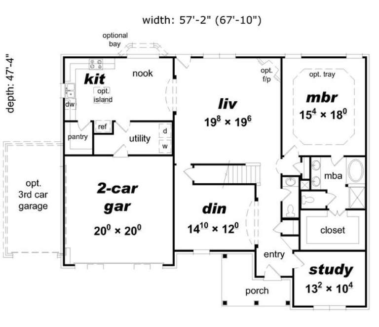 House Plan House Plan #16155 Drawing 1