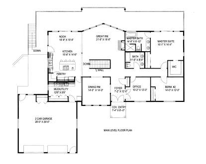 Main Floor  for House Plan #039-00296