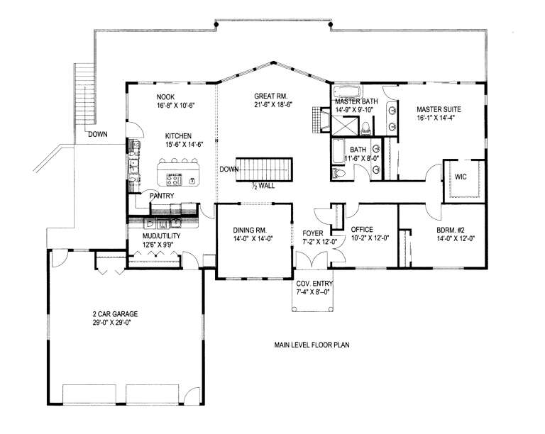 House Plan House Plan #1616 Drawing 1