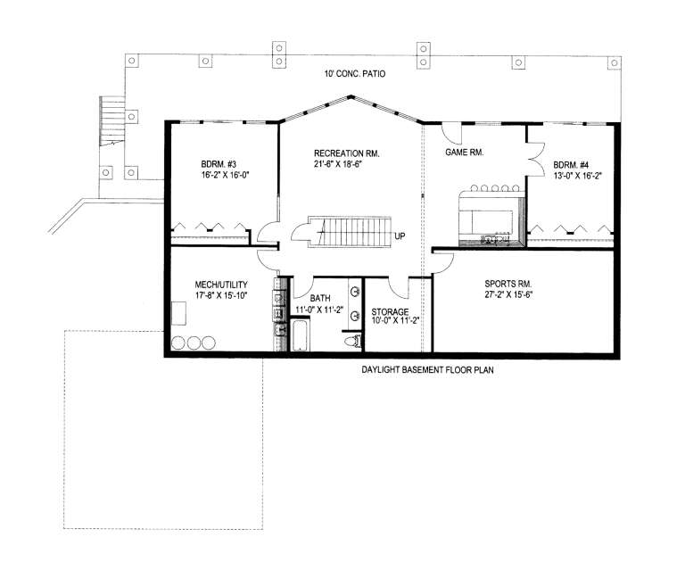 House Plan House Plan #1616 Drawing 2