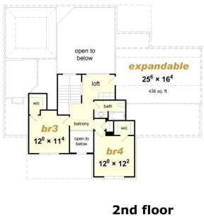 Floorplan 2 for House Plan #3367-00041