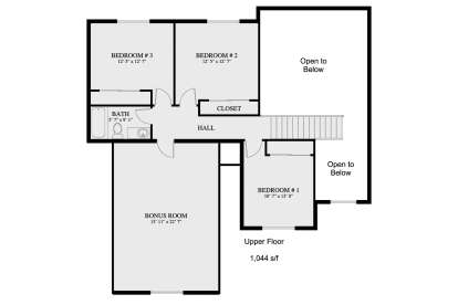 Second Floor for House Plan #2802-00006