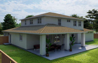 European House Plan #2802-00007 Elevation Photo