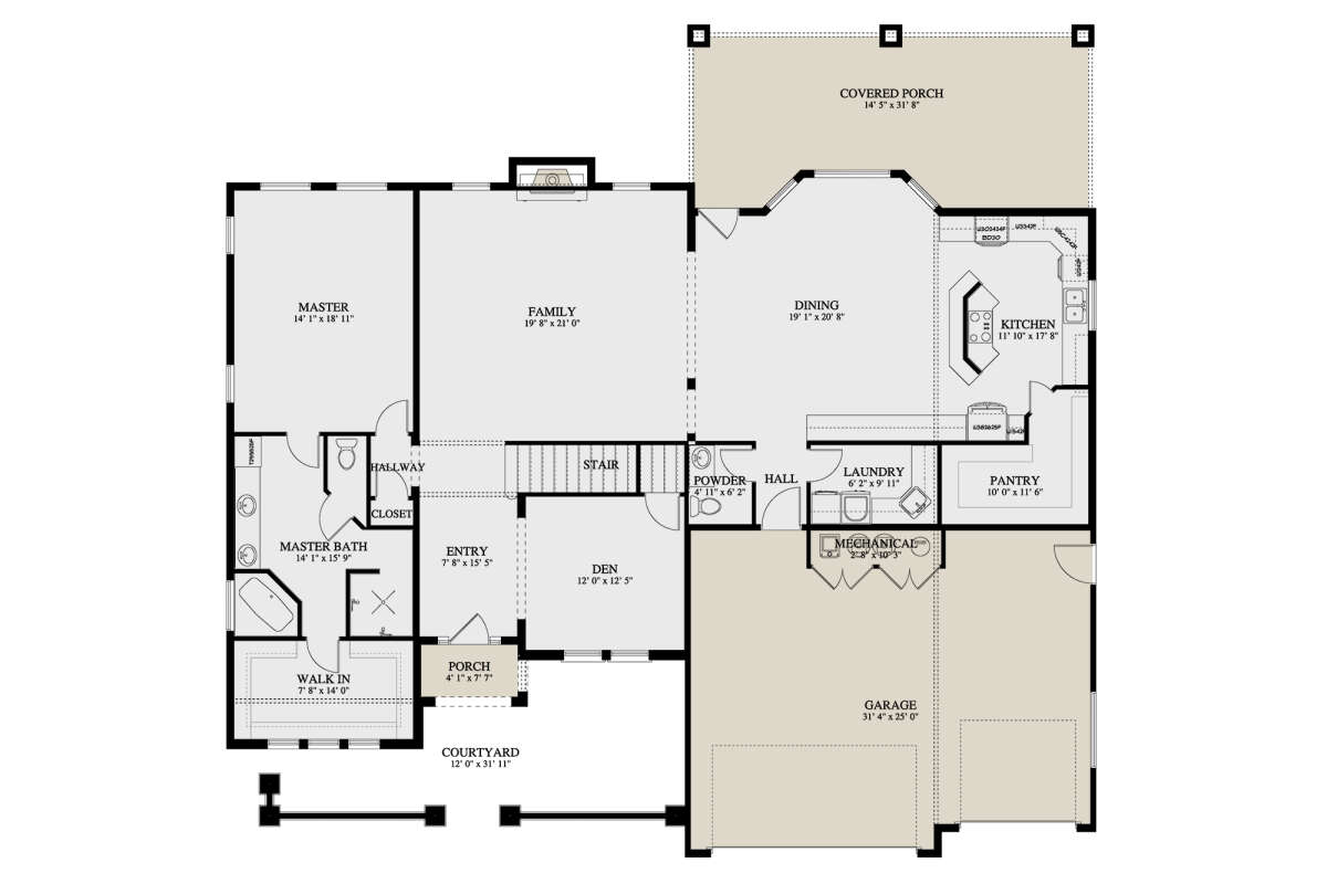 Main Floor for House Plan #2802-00007