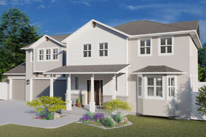 Traditional House Plan #2802-00008 Elevation Photo
